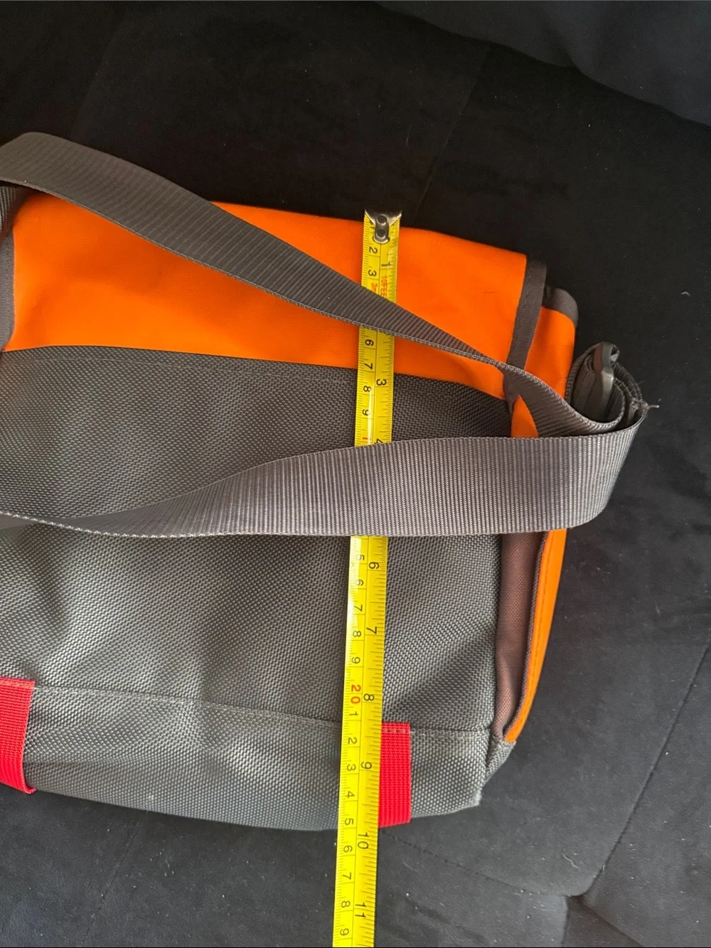 The North Face Orange and Red Messenger Bag